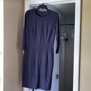 WOMENS PESERICO BLACK/Navy LONG SLEEVE DRESS SZ L